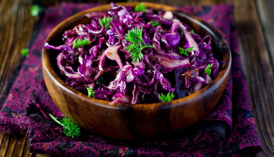 Apfel Rotkohl Salat