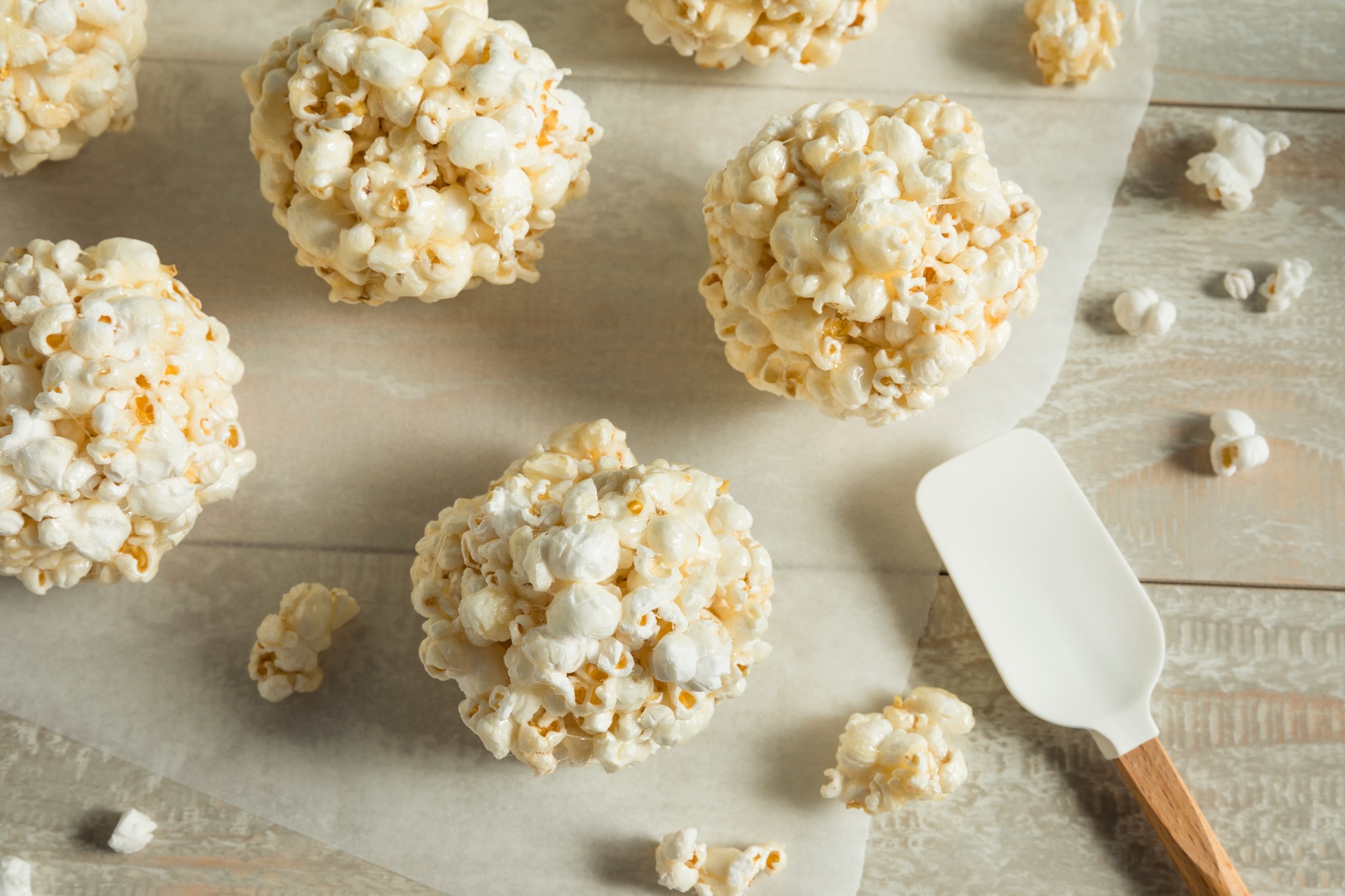 Weihnachts Popcorn Schneeball Weihnachts Popcorn Schneeball
