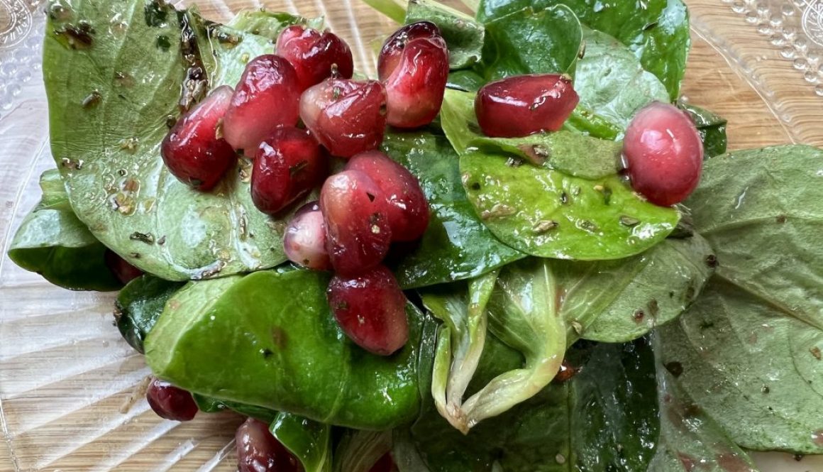 Feldsalat mit Granatapfel