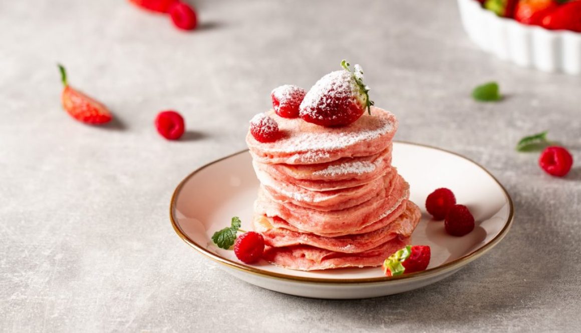 Erdbeerzucker-Pancakes Rezept
