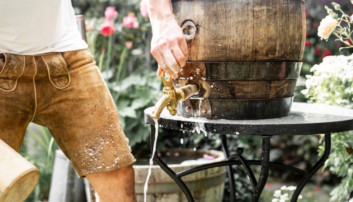 Gartenlook für die Oktoberfest-Feier