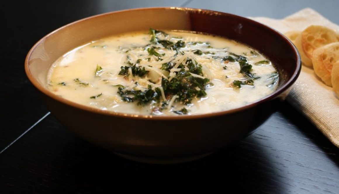 Zuppa Toscana-Suppe mit Grünkohl