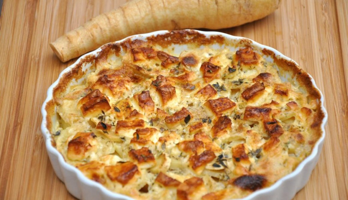 Pastinaken Gratin