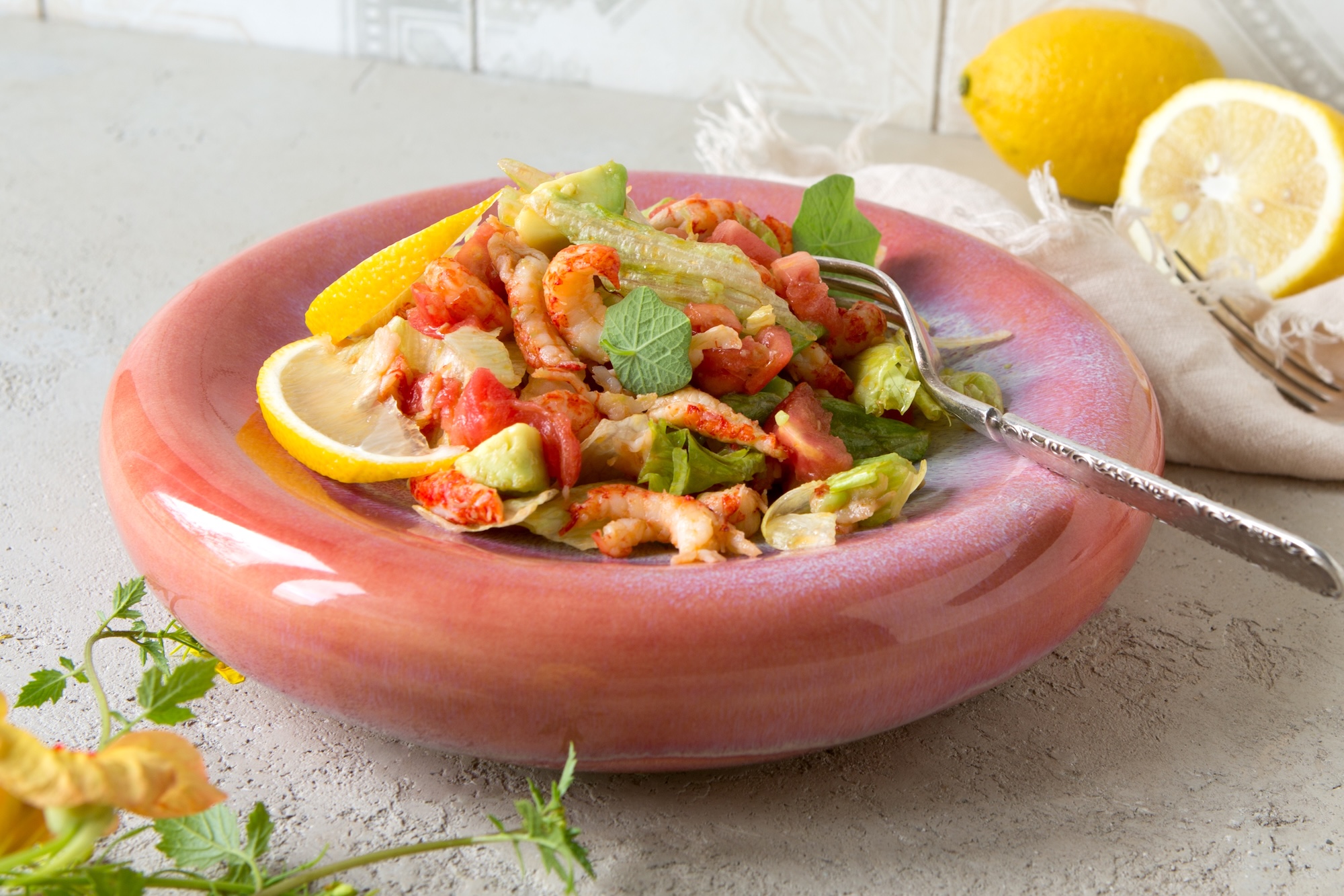 Avocado-Flusskrebs-Salat Rezept Avocado-Flusskrebs-Salat Rezept