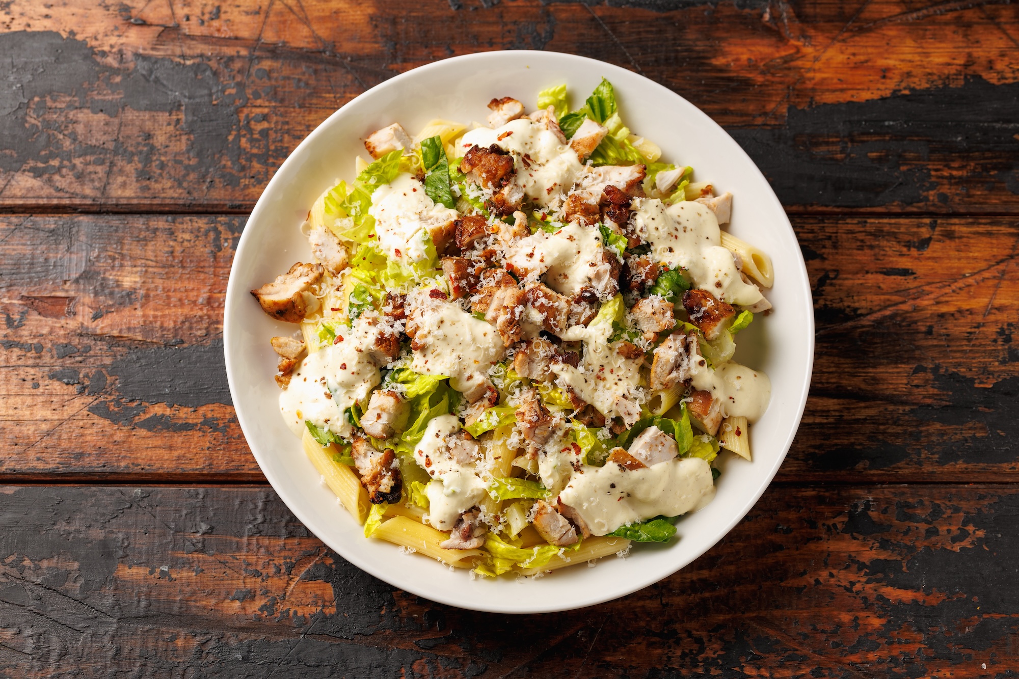 Chicken Caesar Pasta Salat Chicken Caesar Pasta Salat