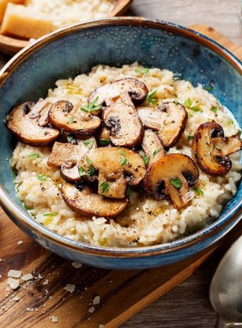 Risotto mit braunen Champignons