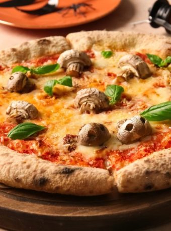 Pizza mit Pilzen